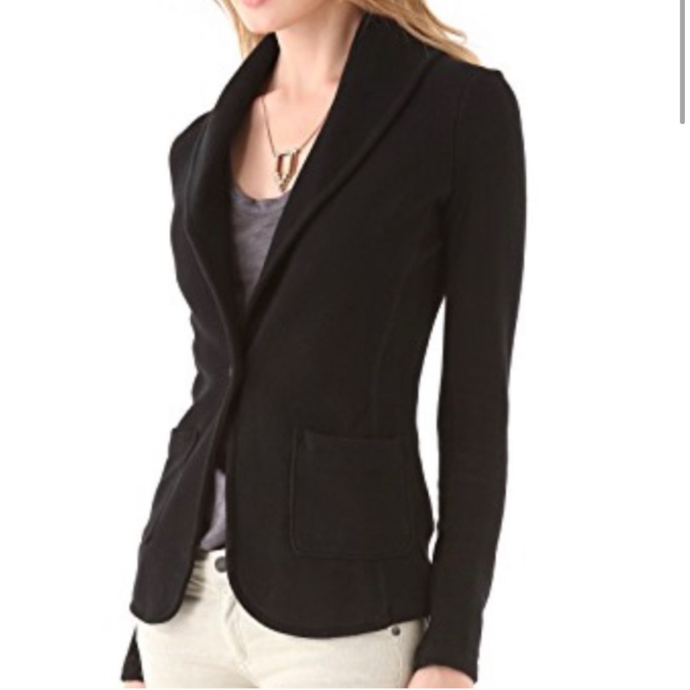 James Perse black Soft Blazer Jacket 4